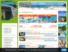 Tablet Screenshot of campeggiabruzzo.com